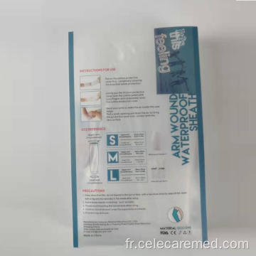 Protecteur de douche de couverture de ligne de ligne de bras imperméable PICC PICC